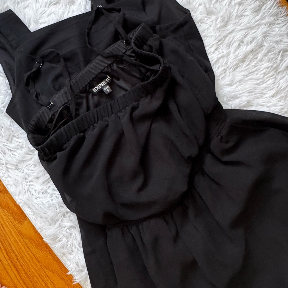 Express Black Sleeveless Dress size small summer sundress LK new